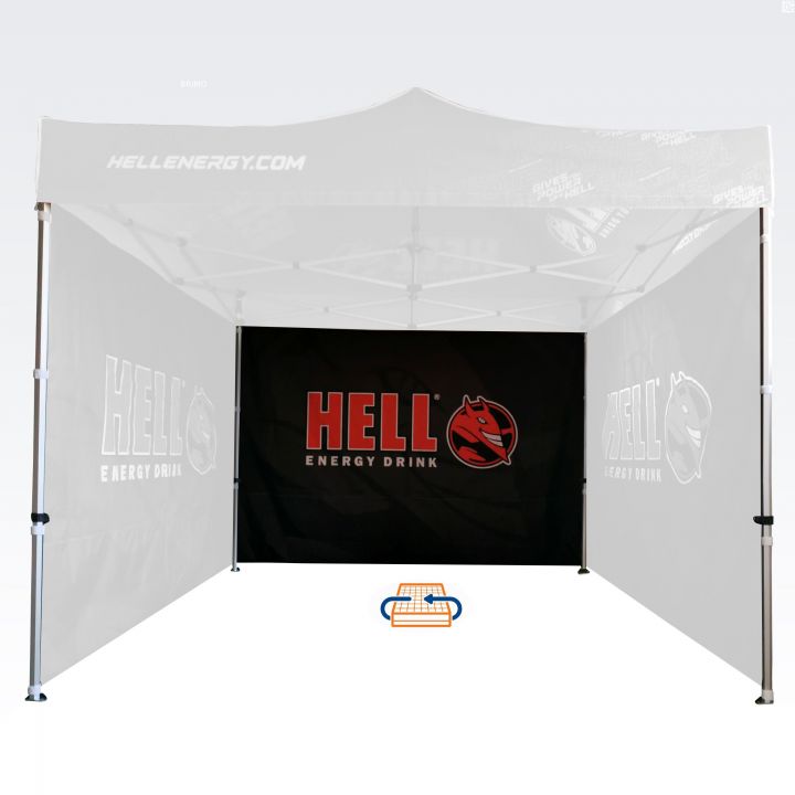 Stan s reklamnou grafikou na eventy